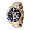 Thumbnail Image 1 of Men's Invicta Pro Diver Gold-Tone IP Automatic Watch with Black Dial and Black and Blue Accent (Model: 47298)