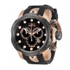 Thumbnail Image 1 of Men's Invicta Reserve Venom Rose-Tone IP Black Strap Chronograph Dive Watch with Black Dial (Model: 0361)
