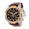 Thumbnail Image 1 of Men's Invicta Reserve Venom Two-Tone IP Brown Leather Strap Chronograph Dive Watch with Grey Dial (Model: 32958)