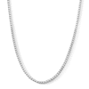 Thumbnail Image 1 of 1 CT. T.W. Certified Lab-Grown Diamond Tennis Necklace in Sterling Silver (F/VS2)