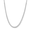 Thumbnail Image 1 of 5 CT. T.W. Certified Lab-Grown Diamond Graduated Riviera Necklace in Sterling Silver (F/VS2)