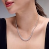 Thumbnail Image 2 of 5 CT. T.W. Certified Lab-Grown Diamond Graduated Riviera Necklace in Sterling Silver (F/VS2)