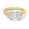 Thumbnail Image 1 of 2-1/3 CT. T.W. Princess-Cut Certified Lab-Grown Diamond Leaf-Sides Engagement Ring in 14K Gold (F/VS2)
