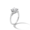 Thumbnail Image 3 of 2-1/2 CT. T.W. Princess-Cut Certified Lab-Grown Diamond Tri-Sides Engagement Ring in 14K White Gold (F/VS2)