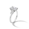 Thumbnail Image 3 of 3-1/2 CT. T.W. Radiant-Cut Certified Lab-Grown Diamond Triple Collar Engagement Ring in 14K White Gold (F/VS2)
