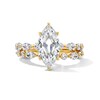 Thumbnail Image 1 of 4 CT. T.W. Marquise-Cut Certified Lab-Grown Diamond Alternating Shank Bridal Set in 14K Gold (F/VS2)