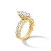 Thumbnail Image 3 of 4 CT. T.W. Marquise-Cut Certified Lab-Grown Diamond Alternating Shank Bridal Set in 14K Gold (F/VS2)