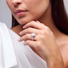 Thumbnail Image 2 of 1-1/2 CT. T.W. Marquise-Cut Diamond Double Scallop Frame Engagement Ring in 14K White Gold
