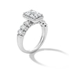 Thumbnail Image 3 of 4 CT. T.W. Emerald-Cut Certified Lab-Grown Diamond Frame Engagement Ring in 14K White Gold (F/VS2)