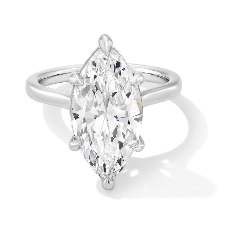 Main Image 1 of 6 CT. Marquise-Cut Certified Lab-Grown Diamond Solitaire Engagement Ring in 14K White Gold (F/VS2)