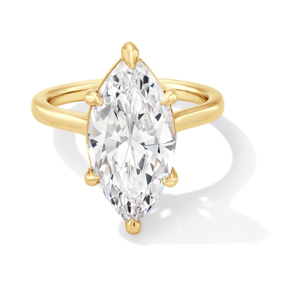 6 CT. Marquise-Cut Certified Lab-Grown Diamond Solitaire Engagement Ring in 14K Gold (F/Vs2)