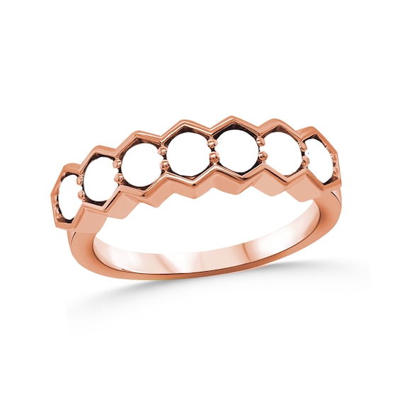 Family Natural Gem Birthstone Scalloped Ring (3-7 Stones)