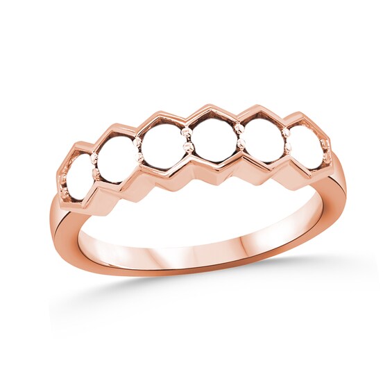 Family Natural Gem Birthstone Scalloped Ring (3-7 Stones)