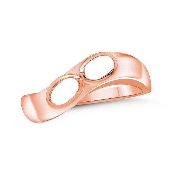 Family Oval Bezel-Set Natural Gem Birthstone Contour Ring (1-3 Stones)