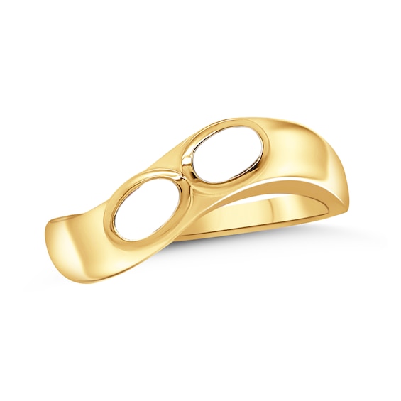 Family Oval Bezel-Set Natural Gem Birthstone Contour Ring (1-3 Stones)