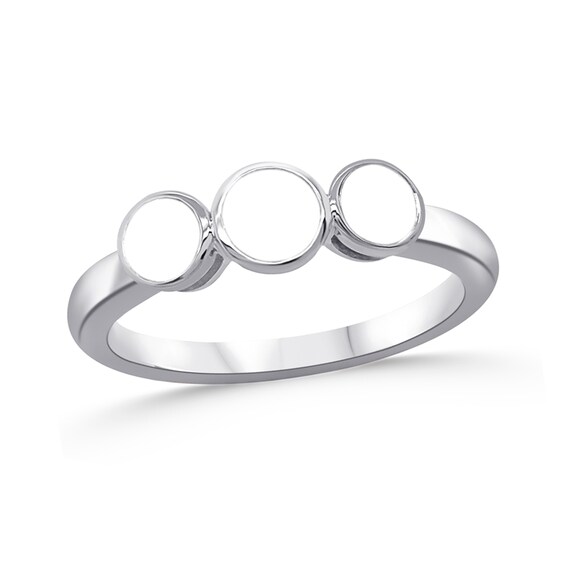Family Bezel-Set Natural Gem Birthstone Ring (1-5 Stones)