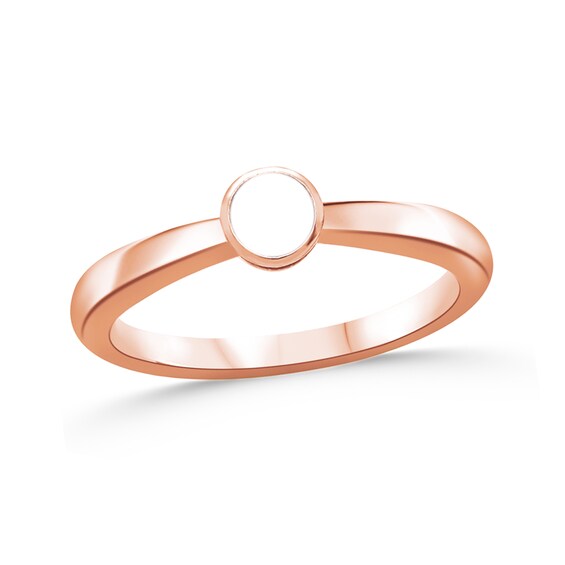 Family Bezel-Set Natural Gem Birthstone Ring (1-5 Stones)