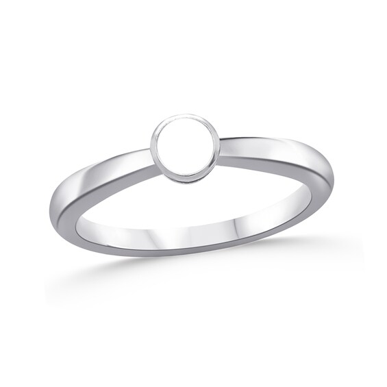 Family Bezel-Set Natural Gem Birthstone Ring (1-5 Stones)