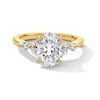 Thumbnail Image 1 of 2-1/2 CT. T.W. Oval Certified Lab-Grown Diamond Tri-Sides Engagement Ring in 14K Gold (F/VS2)