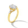 Thumbnail Image 3 of 2-1/2 CT. T.W. Oval Certified Lab-Grown Diamond Tri-Sides Engagement Ring in 14K Gold (F/VS2)
