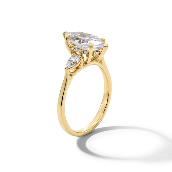 2-3/8 CT. T.w. Marquise-Cut Certified Lab-Grown Diamond Three-Stone Engagement Ring in 14K Gold (F/Vs2)