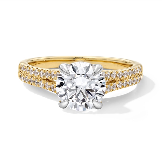 2-1/4 CT. T.w. Certified Lab-Grown Diamond Split Shank Engagement Ring in 14K Gold (F/Vs2)