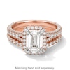 Thumbnail Image 4 of Vera Wang Love Collection 3 CT. T.W. Emerald-Cut Certified Lab-Grown Diamond Engagement Ring in 14K Rose Gold (F/VS2)