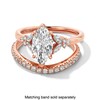 Thumbnail Image 3 of Vera Wang Love Collection 1-7/8 CT. T.W. Marquise Certified Lab-Grown Diamond Ring in 14K Rose Gold (F/VS2)