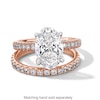 Thumbnail Image 3 of Vera Wang Love Collection 3-7/8 CT. T.W. Oval Certified Lab-Grown Diamond Engagement Ring in 14K Rose Gold (F/VS2)