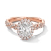 Thumbnail Image 1 of Vera Wang Love Collection 1-5/8 CT. T.W. Oval Certified Lab-Grown Diamond Engagement Ring in 14K Rose Gold (F/VS2)