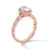 Thumbnail Image 2 of Vera Wang Love Collection 1-5/8 CT. T.W. Oval Certified Lab-Grown Diamond Engagement Ring in 14K Rose Gold (F/VS2)