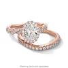 Thumbnail Image 3 of Vera Wang Love Collection 1-5/8 CT. T.W. Oval Certified Lab-Grown Diamond Engagement Ring in 14K Rose Gold (F/VS2)