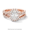 Thumbnail Image 4 of Vera Wang Love Collection 1-5/8 CT. T.W. Oval Certified Lab-Grown Diamond Engagement Ring in 14K Rose Gold (F/VS2)