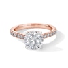 Thumbnail Image 1 of Vera Wang Love Collection 2-3/4 CT. T.W. Certified Lab-Grown Diamond Engagement Ring in 14K Rose Gold (F/VS2)
