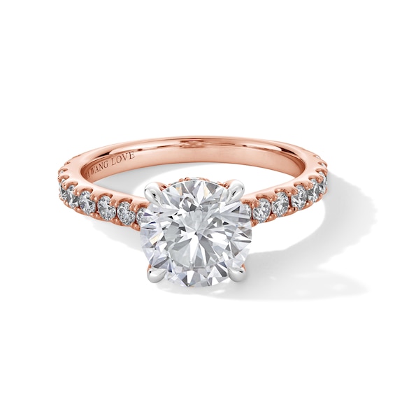Vera Wang Love Collection 2-3/4 CT. T.w. Certified Lab-Grown Diamond Engagement Ring in 14K Rose Gold (F/Vs2)