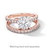 Thumbnail Image 3 of Vera Wang Love Collection 2-3/4 CT. T.W. Certified Lab-Grown Diamond Engagement Ring in 14K Rose Gold (F/VS2)