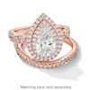 Thumbnail Image 3 of Vera Wang Love Collection 2-1/4 CT. T.W. Pear Certified Lab-Grown Diamond Ring in 14K Rose Gold (F/VS2)