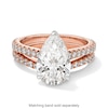 Thumbnail Image 4 of Vera Wang Love Collection 3-1/2 CT. T.W. Pear-Shaped Certified Lab-Grown Diamond Ring in 14K Rose Gold (F/VS2)