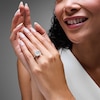 Thumbnail Image 2 of 10.45 CT. T.W. Cushion-Cut Certified Lab-Grown Diamond Hidden Frame Engagement Ring in 14K White Gold (F/VS2)