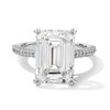 Thumbnail Image 1 of 8.69 CT. T.W. Emerald-Cut Certified Lab-Grown Diamond Hidden Frame Engagement Ring in 14K White Gold (F/VS2)