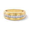 Thumbnail Image 1 of 1/2 CT. T.W. Diamond Nine Stone Stepped Edge Band in 10K Gold