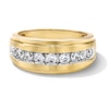 Thumbnail Image 1 of 1 CT. T.W. Diamond Nine Stone Stepped Edge Band in 10K Gold