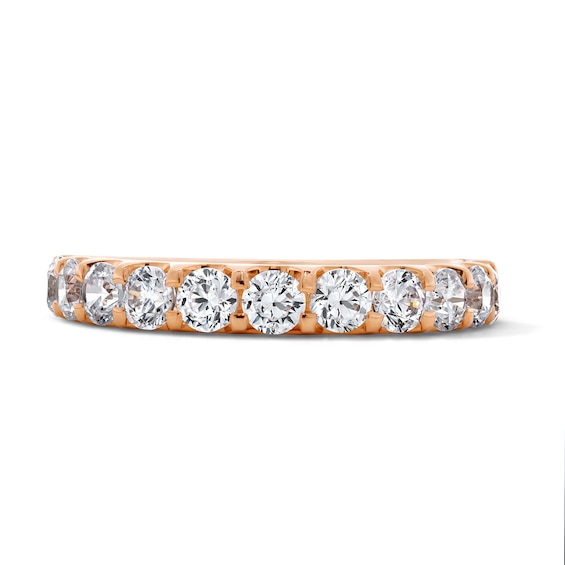 1 CT. T.w. Certified Lab-Grown Diamond Anniversary Band in 14K Rose Gold (F/Vs2)