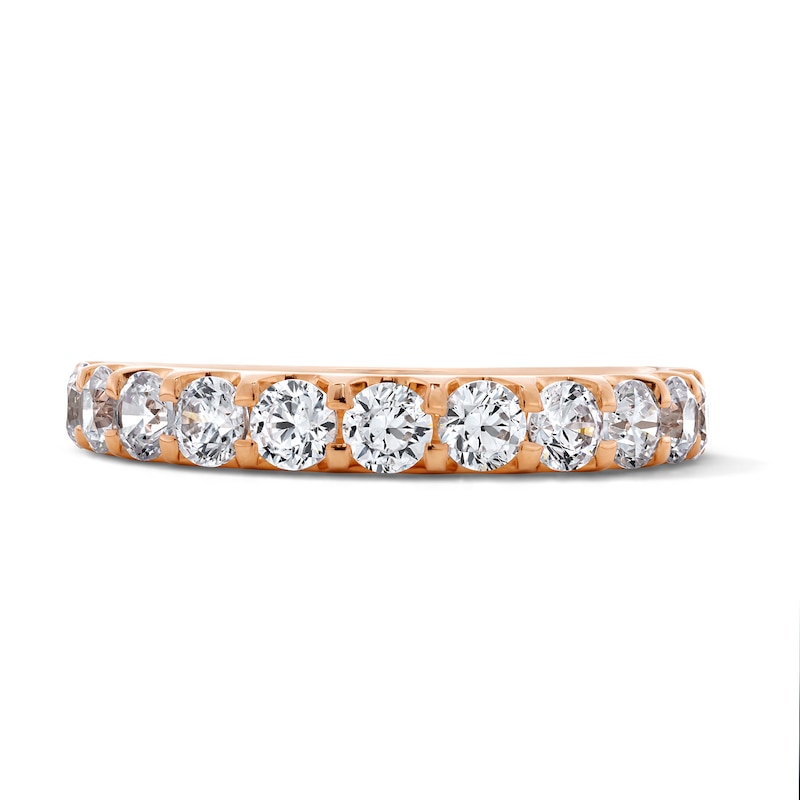 Main Image 1 of 1 CT. T.W. Certified Lab-Grown Diamond Anniversary Band in 14K Rose Gold (F/VS2)