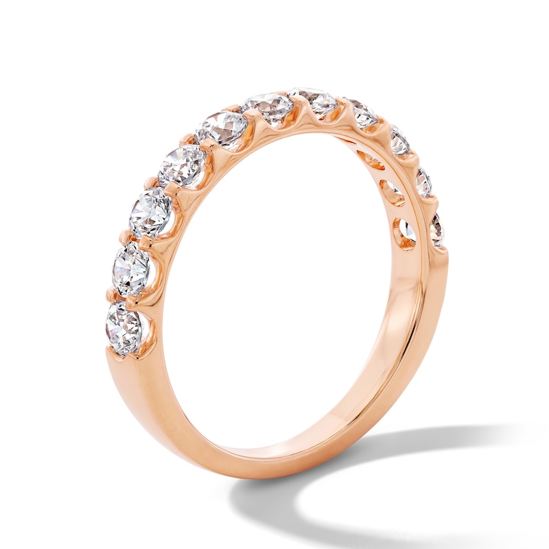 Main Image 3 of 1 CT. T.W. Certified Lab-Grown Diamond Anniversary Band in 14K Rose Gold (F/VS2)