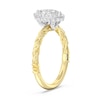 Thumbnail Image 2 of Enchanted Disney Rapunzel 7/8 CT. T.W. Marquise-Cut Diamond Frame Engagement Ring in 14K Two-Tone Gold