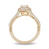 Thumbnail Image 3 of Princess Diamond Halo Ring with 3/4 CT.T.W. Diamonds in 14K Yellow Gold (I/I1)