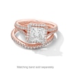 Thumbnail Image 3 of Vera Wang Love Collection 2-3/4 CT. T.W. Princess-Cut Certified Lab-Grown Diamond Frame Ring in 14K Rose Gold (F/VS2)
