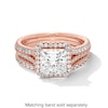 Thumbnail Image 4 of Vera Wang Love Collection 2-3/4 CT. T.W. Princess-Cut Certified Lab-Grown Diamond Frame Ring in 14K Rose Gold (F/VS2)