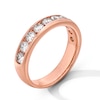 Thumbnail Image 2 of 1-1/2 CT. T.W. Certified Lab-Grown Diamond Channel-Set Band in 10K Rose Gold (F/VS2)